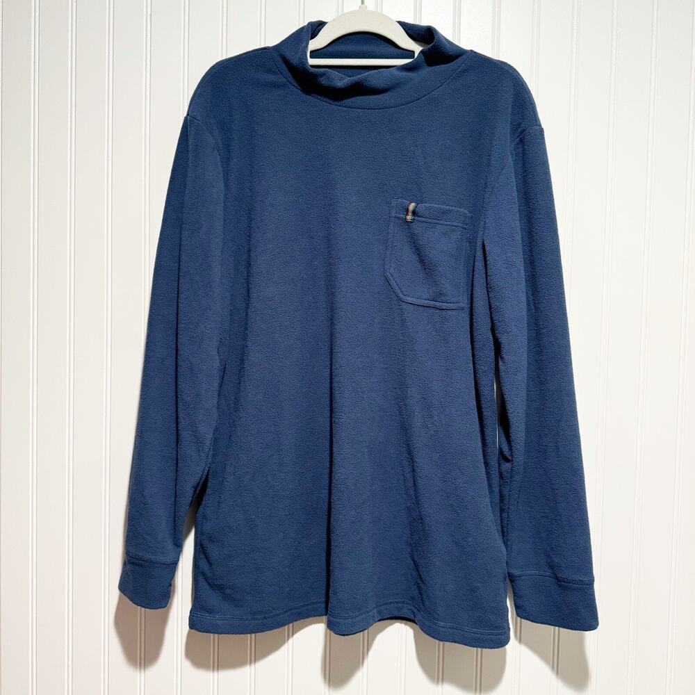 David Archy Blue Polar Fleece Top Mens Medium